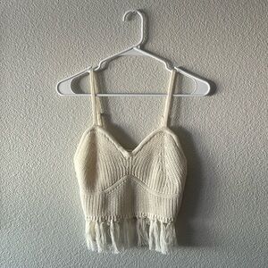 Wild Fable Women’s Cream Crop Top